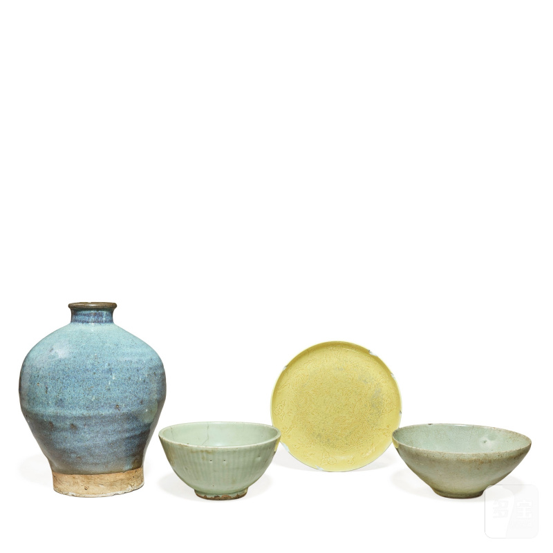 元及更晚 陶瓷一組 | A COLLECTION OF GLAZED CERAMICS